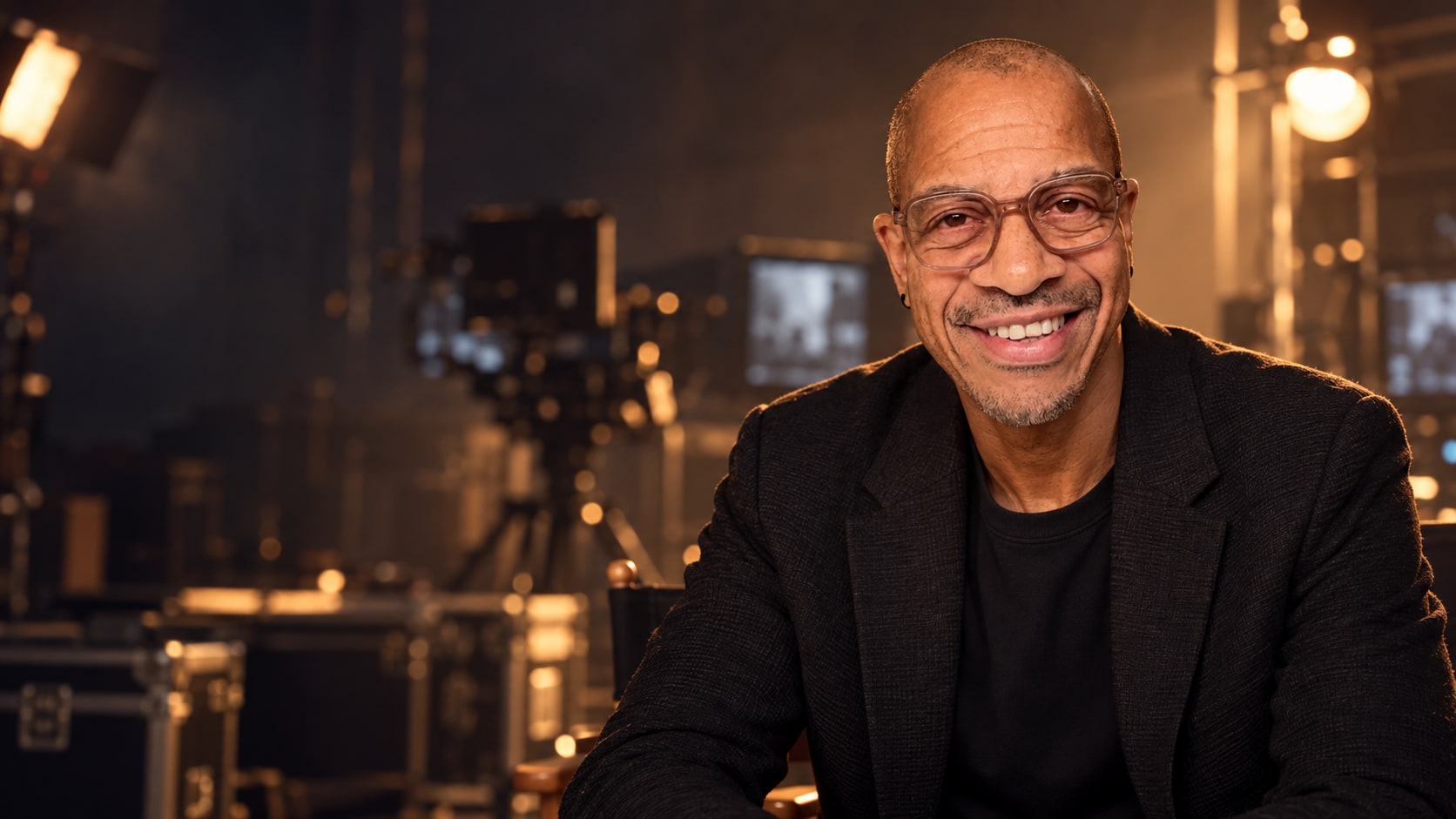 Kamary Phillips on a cinematic film set